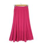 ココディール COCO DEAL スカート フレア ニット ロングスカート 透かし編み M 2 ショッキングピンク