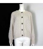 ジーユー GU ケーブル コクーン カーディガン ニット 長袖 M アイボリー