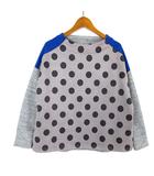 ヴィヴァーチェ VIVACE トップス ニット ピーチスキン ドッキング ボトルネック ドット柄 切替 長袖 M-L マルチカラー