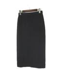  レフティ LEFTY スカート ストレッチ ジャージー ナロー ロングスカート 裏起毛 S 0 黒 ブラック