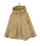  オーアンドアイ O and I ジャケットブルゾン スタンドカラー Aライン フード ジップアップ L ベージュ