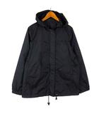 ミッシェルクラン MICHEL KLEIN ジャケット マウンテンパーカー ウインドブレーカー 撥水 ナイロン ジップアップ フード M 38 黒 ブラック