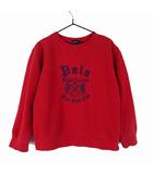 ラルフローレン RALPH LAUREN トレーナー スウエット 長袖 ロゴ プリント 120cm 赤 レッド 紺 ネイビー 国内正規品