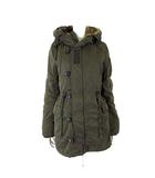 マウジー MOUSSY コート モッズコート ミリタリージャケット アウター 中綿 ボアライナー付 フード M 2 カーキ