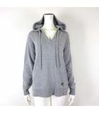 マイケルコース MICHAEL KORS ニット パーカー フードパーカ フーディ カシミヤ ウール スキッパー ロゴ メタルチャーム 長袖 S 杢 グレー 国内正規品 近年モデル