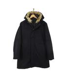 コムサデモードメン COMME CA DU MODE MEN 3way ジャケット マウンテンパーカー ナイロン ウール 中綿 ブルゾン thermolite ライナー付 コヨーテファー フード M 黒 ブラック