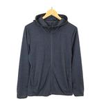 クロッシー CLOSSHI パーカー ジャージー メッシュ ジップアップ 総柄 フード 長袖 M ダークグレー