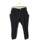 ソブ sov. ダブスタ パンツ サルエルパンツ スウエット クロップドパンツ サイドポケット F 黒 ブラック