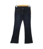 シマロン CIMARRON スペイン製 デニムパンツ ジーンズ フレア ロゴ ストレッチ 27 インディゴブルー