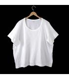 ワイズ Y's ヨウジヤマモト YOHJI YAMAMOTO Tシャツ カットソー 変形 スリットスリーブ 半袖 ワイドシルエット M 2 白 ホワイト YZ-T93-667