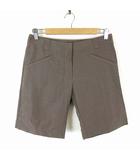 マックスマーラ MAX MARA ショートパンツ ハーフパンツ 麻 リネン M 40 モカブラウン 茶色 国内正規品