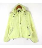 アディダス adidas ジャケット W.N.D. ランニング ウインドジャケット FL1854 シアー ジップアップ フード 長袖 L 黄 イエロー 黒 ブラック