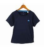 Tシャツ ドライ メッシュ ロゴ クライマライト 速乾 吸汗 切替 ドルマンスリーブ 半袖 L 紺 ネイビー 水色 スポーツウエア