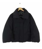 +J ハイブリッド ダウンジャケット ジルサンダー コラボ ジップアップ S 黒 ブラック 211-432604 美品