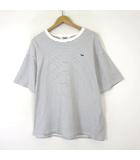 フリークスストア FREAKS STORE タウンクラフト TOWNCRAFT 別注 22SS The FOX ピンボーダー ボックス Tシャツ 半袖 M 白 ホワイト 紺 ネイビー