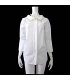 グッチ GUCCI 2025SS 現行モデル コットン ポプリンシャツ ブラウス 5分袖 781712 ZAQMO リボンタイ M 40 白 ホワイト 国内正規品