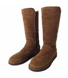 アグ UGG ブーツ ムートンブーツ ロング アブリー ABREE サイドジップ US 6 キャメルブラウン 茶色 23.0cm くつ 靴 シューズ
