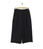 ヒロコビス HIROKO BIS eSSeNtiel ワイドパンツ ガウチョ スカーチョ ストレッチ L 11 黒 ブラック 美品