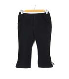 アリスバーリー Aylesbury パンツ クロップドパンツ リボン ストレッチ M 9 黒 ブラック