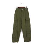 ダブルスタンダードクロージング ダブスタ DOUBLE STANDARD CLOTHING 2024SS パンツ タフタワイド カーゴパンツ ナイロン M 38 カーキ 0206-360-241A 美品