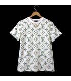 2024SS フローラル モノグラム Tシャツ カットソー 半袖 RW241WW GQD FQTS23 ロゴ チャーム S オフ白 ホワイト ミントグリーン 国内正規品 美品