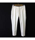 エイチ&エム H&M パンツ テーパードパンツ コットン ストレッチ センタープレス M 2 オフ白