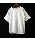 CSM エラシックマイヤー ノーカラー Tシャツ カットソー ポケットT クルーネック 半袖 S 白 ホワイト