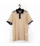 ドレスドアンドレスド DRESSEDUNDRESSED シャツ シースルーシャツ トップス ポロシャツ 半袖 メッシュ M 2 ベージュ 黒 ブラック DUW18112