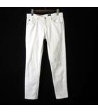 エージー AG USA製 the Stilt ホワイト デニムパンツ ジーンズ シガレットレッグ スリム ストレッチ 27 白