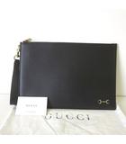 バッグ ホースビット レザー クラッチバッグ 700524 黒 ブラック 本革 かばん 鞄 カバン 美品