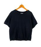 ユニクロ UNIQLO ユー U スウェット クルーネック シャツ Tシャツ コットン 半袖 M 黒 ブラック