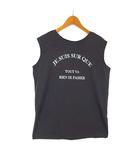 ロペピクニック ROPE Picnic アソート タンクトップ 冷感 汗染み防止 前後 2Way カットソー 英字 コットン M 38 チャコールグレー 白 ホワイト