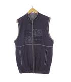 グリーンクラブ GREEN CLUBS ライカ ゴルフ ベスト ロゴ キャラクター 刺繍 ジップアップ 2L-3L 5 パープル グレー 大きいサイズ