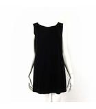 チュニック カットソー トップス ノースリーブ とろみ M 9 黒 ブラック 美品