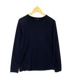 エイチ&エム H&M BASIC Tシャツ ロンT クルーネック コットン 長袖 M 紺 ネイビー