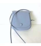  ショルダー ポーチ ポシェット 本革 レザー 水色 ライトブルー かばん 鞄 カバン