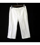 ナイキゴルフ NIKE GOLF パンツ クロップド カプリパンツ ロゴ 刺繍 センタープレス M 白 ホワイト 国内正規品