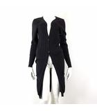 アルベルタ フェレッティ ALBERTA FERRETTI ニット カーディガン ロングカーディガン コットン 長袖 S 4 黒 ブラック イタリア製