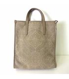 センスオブプレイス バイ アーバンリサーチ Sense of Place by Urban Research バッグ トートバッグ ペイズリー 総柄 グレー ベージュ かばん 鞄 カバン 美品