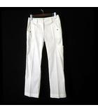 ナイキゴルフ NIKE GOLF パンツ FIT DRY スリム ストレートパンツ ロゴ 刺繍 M 2 白 ホワイト 国内正規品