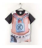 ヒステリックミニ Hysteric MINI ヒスミニ レア 希少 Tシャツ カットソー 半袖 パドロック フォト プリント 130 白 ホワイト ダークグレー ベージュ 国内正規品