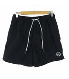 クイックシルバー QUIKSILVER VOLLEY SHORTS ショートパンツ ハーフパンツ ロゴ 刺繍 S 黒 ブラック