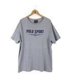 ポロスポーツ POLO SPORT ラルフローレン RALPH LAUREN 90’S ヴィンテージ Tシャツ 半袖 ロゴ プリント 希少 L 杢 グレー ホンジュラス製 レア 90年代