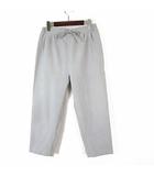 アイテムズ アーバンリサーチ ITEMS URBANRESEARCH パンツ ドライタッチ タック ワイド テーパード イージーパンツ M 38 ライトグレー 美品