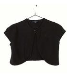 バーバリー ロンドン BURBERRY LONDON カーディガン ボレロ コットン 半袖 ホース ロゴ 刺繍 130cm 黒 ブラック 国内正規品 美品