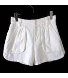 グレースコンチネンタル GRACE CONTINENTAL パンツ ショートパンツ ハーフパンツ 麻 リネン コットン S 36 オフ白 ホワイト