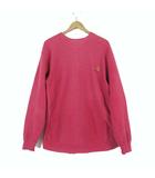 カーハート carhartt 希少 80’S ヴィンテージ スウエット トレーナー フェード ロゴ 刺繍 サイドリブ 三角タグ オーバーサイズ XL 赤 レッド 80年代 レア 雰囲気 良好 レトロ