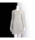 ファビアナフィリッピ FABIANA FILIPPI ニット カーディガン ロングカーディガン コットン 長袖 メタル装飾 XS グレーベージュ グレージュ 国内正規品