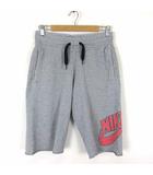 ナイキ NIKE スウエット パンツ ハーフパンツ ショートパンツ スウッシュ Swoosh ロゴ プリント S 杢 グレー 国内正規品