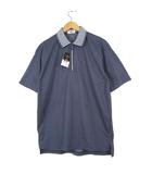 ミズノ MIZUNO ティーゾイド T-ZOID ゴルフ ポロシャツ ドライタッチ ハーフジップ 半袖 M 紺 ネイビー パープル